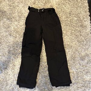 Boys Black Snow Pants
